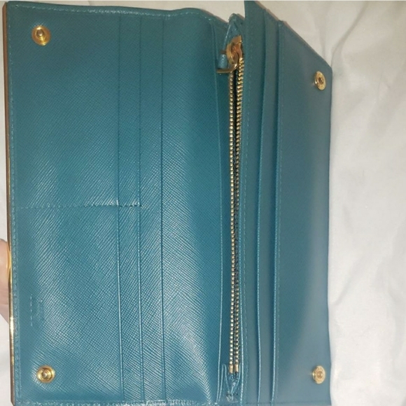 Prada Stefano Wallet Blue - Picture 6 of 6